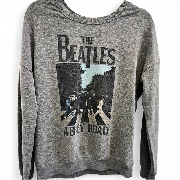 Tops - The Beatles Distressed Abbey Road Gray Sweatshirt Women’s large